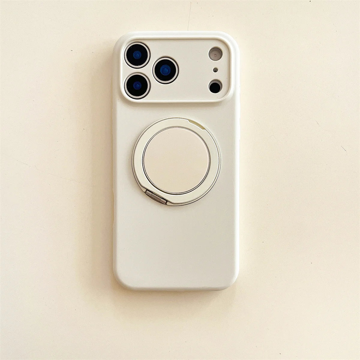 360 Rotate Bracket for Magsafe Magnetic Phone Case for IPhone 17 Air 16 15 14  Pro Max Stand Silicone Soft Protective Cover