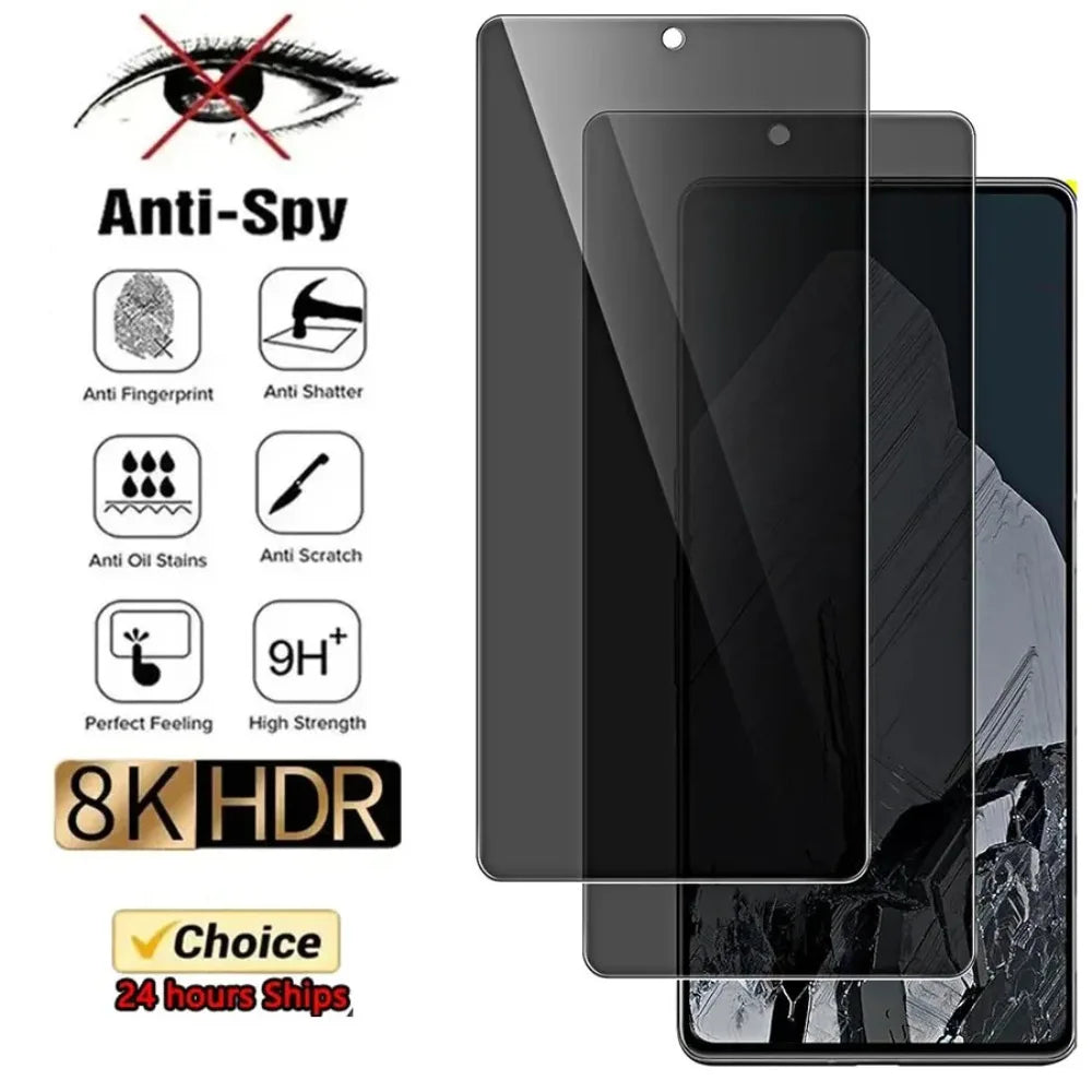 Anti Spy Tempered Glass For Google Pixel 6 7 8 Pro 5 7a 4 XL 5a 4a 4G Privacy Screen protector Google Pixel 6a 4 5a 5G Glass