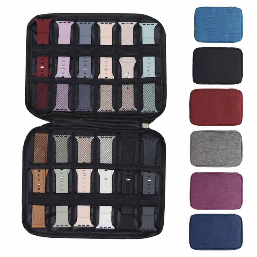 Watchband Bag for Apple Watch Strap Box Case Travel Smart Watch Wriststrap Storage Bag Box Watches Organizer Band Holder