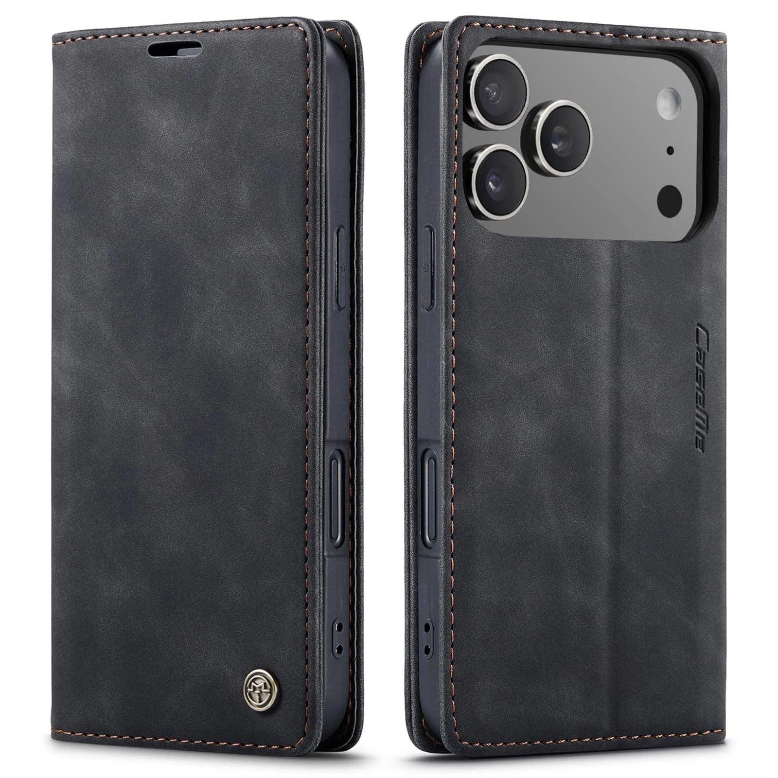 Flip Wallet Case for iPhone 17 Pro Max 17 iPhone Air 17 Pro, Leather Magnetic Folio Cover with Card Holder, Kickstand - TPU Case