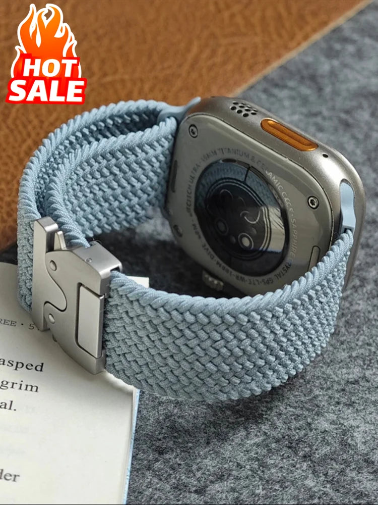 Parachute Strap For Apple Watch Band 44mm 46mm 42mm 45mm 41mm 40mm Braided Bracelet Correa iWatch Series 10 9 8 SE Ultra 2 49mm