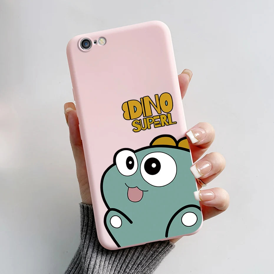Stylish Painted Cover For iPhone 6 6S Plus Case iPhone6 6S Plus Cover Silicone Soft Phone Back Case For Apple iPhone 6 6S Coque