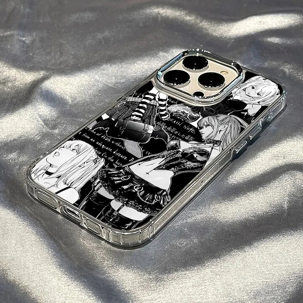 Anime Misa DEATHS NOTES Phone Case For iPhone 17 16e 16 15 14 13 12 11 mini Pro Max X XR XSMAX 8 Air Plus Transparent Soft Cover