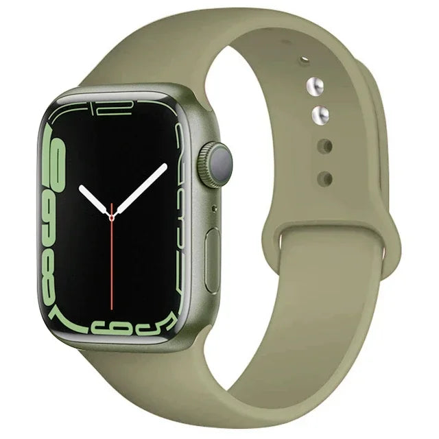 Silicone Sport Strap For Apple Watch Series11 10 9 8 7 6 5 SE Ultra3 Bracelet For Apple Watch 44mm 45mm 49mm 46mm 38/40/41/42 mm