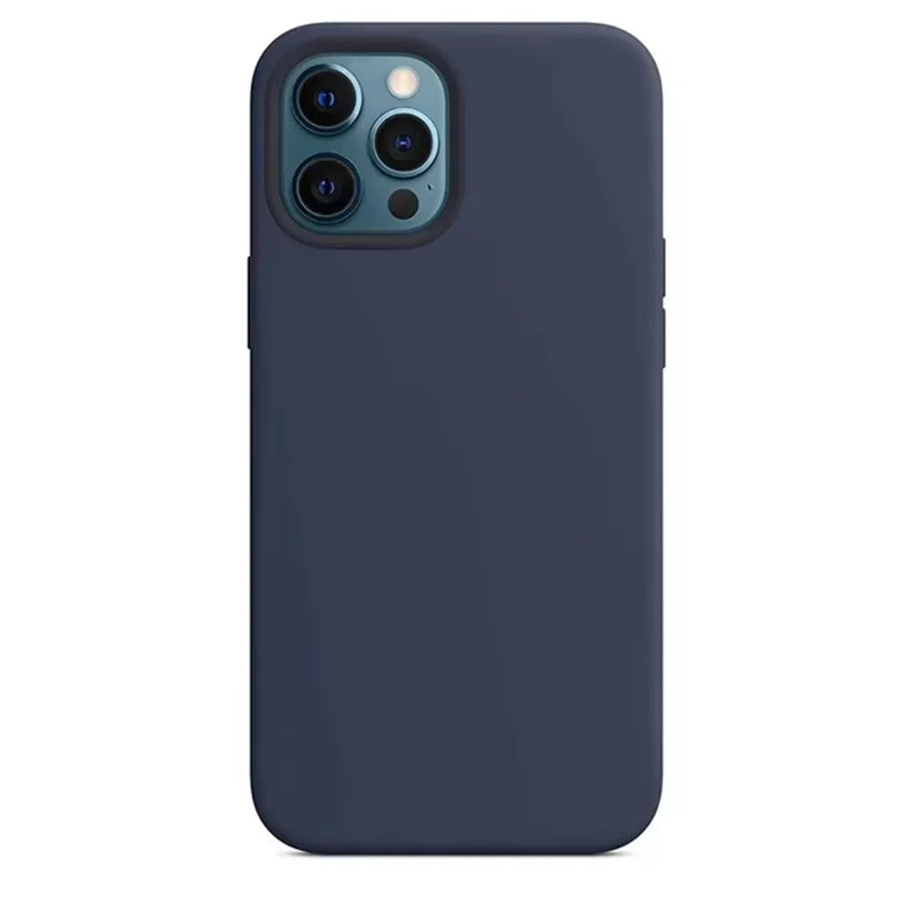 Original Liquid Silicone Phone Cases For iPhone 16 15 14 13 12 11 Pro Max Plus X XS Max 7 8 Plus Luxury Shockproof Soft Cover
