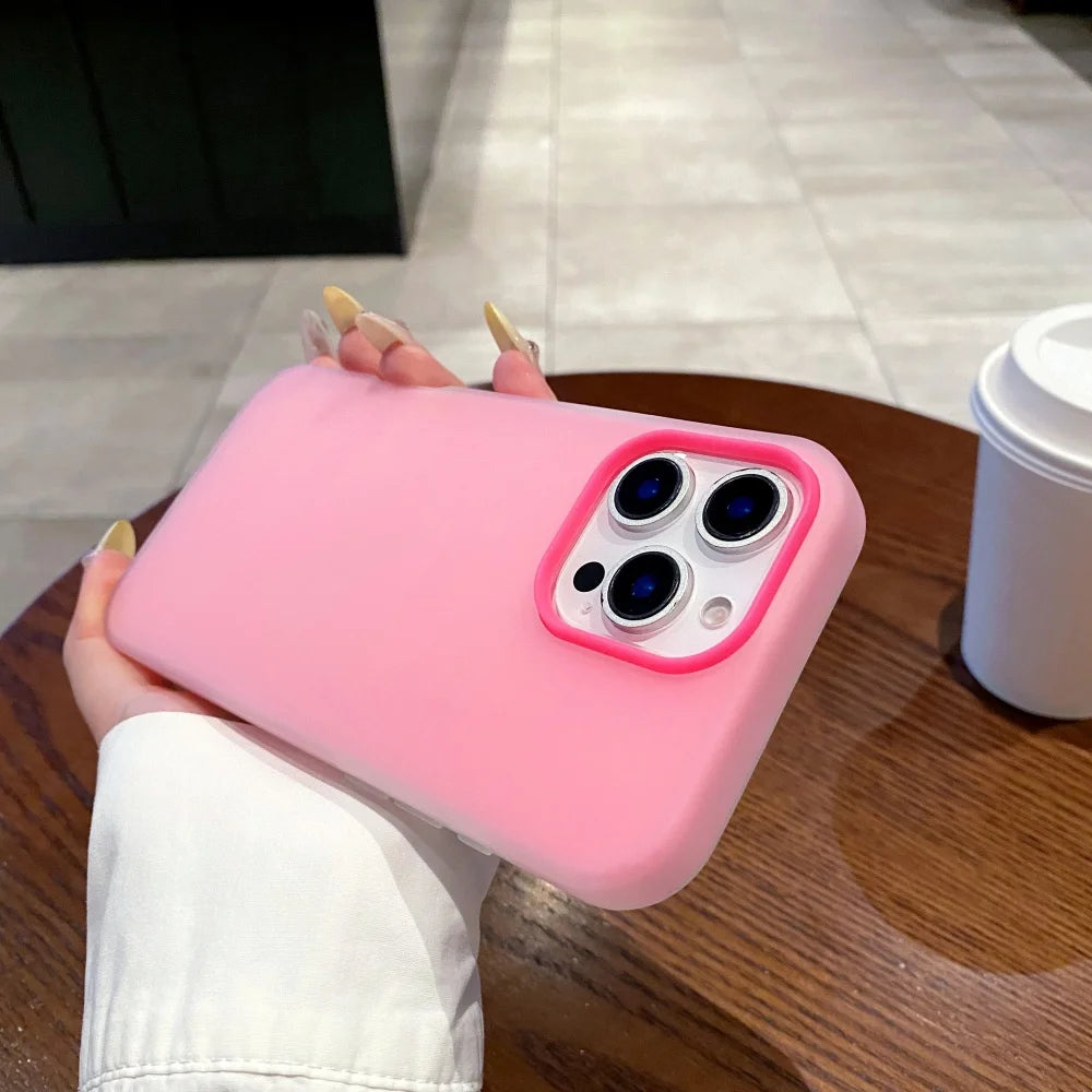 Soft Matte Candy Transparent Phone Case For iPhone 17 16 15 14 13 12 Pro Max Plus X Xs Max XR Shockproof Silicone Bumper Cover
