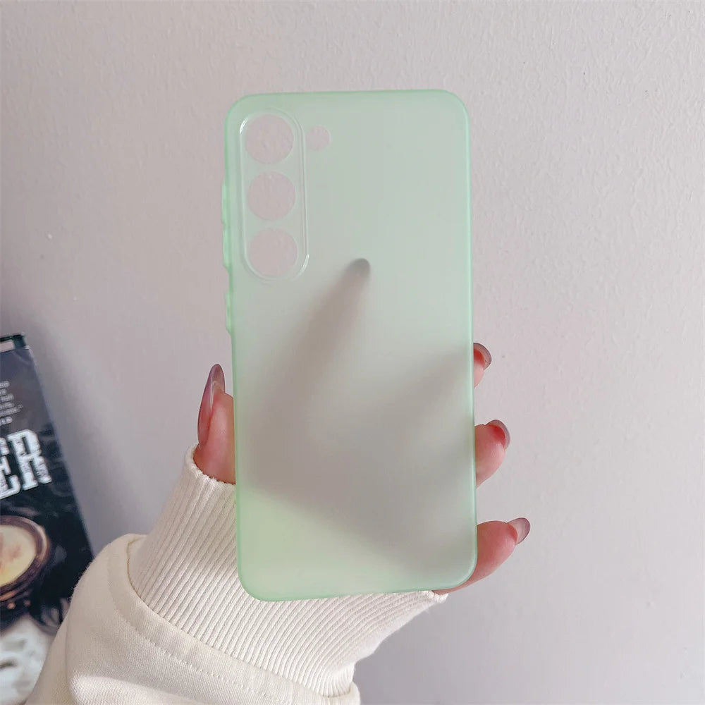 Thin Matte Shockproof Case For Samsung Galaxy S25 S24 S23 S22 S21 Ultra Plus FE A52 A53 A73 A72 A32 A14 A54 Note 20 Ultra Cover