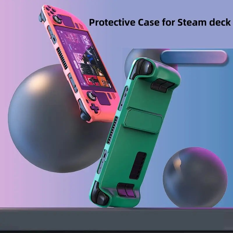 Protective Cover Case for Steam Deck,Controller Colorful Protective Case Hard Shell with Stand