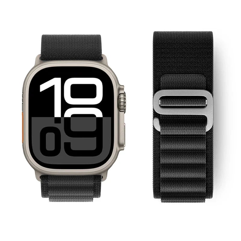 Alpine Loop Band for Apple Watch Strap Ultra 3 4 49mm 46mm 45mm 44mm 42mm 41mm 40mm Correas Bracelet iWatch Series 12 11 10 SE 9