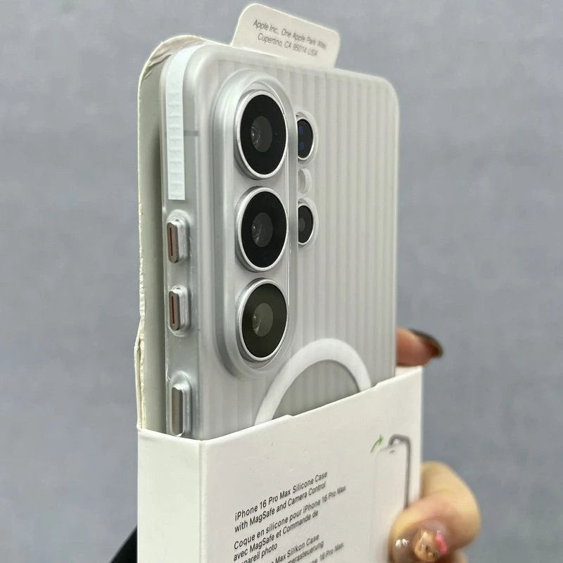 For Samsung Galaxy S26 Ultra S26+ 5G Case Hard Matte Magnetic MagSafe Luggage Stripe Slim Cover For Galaxy S26 Plus Shell Bumper
