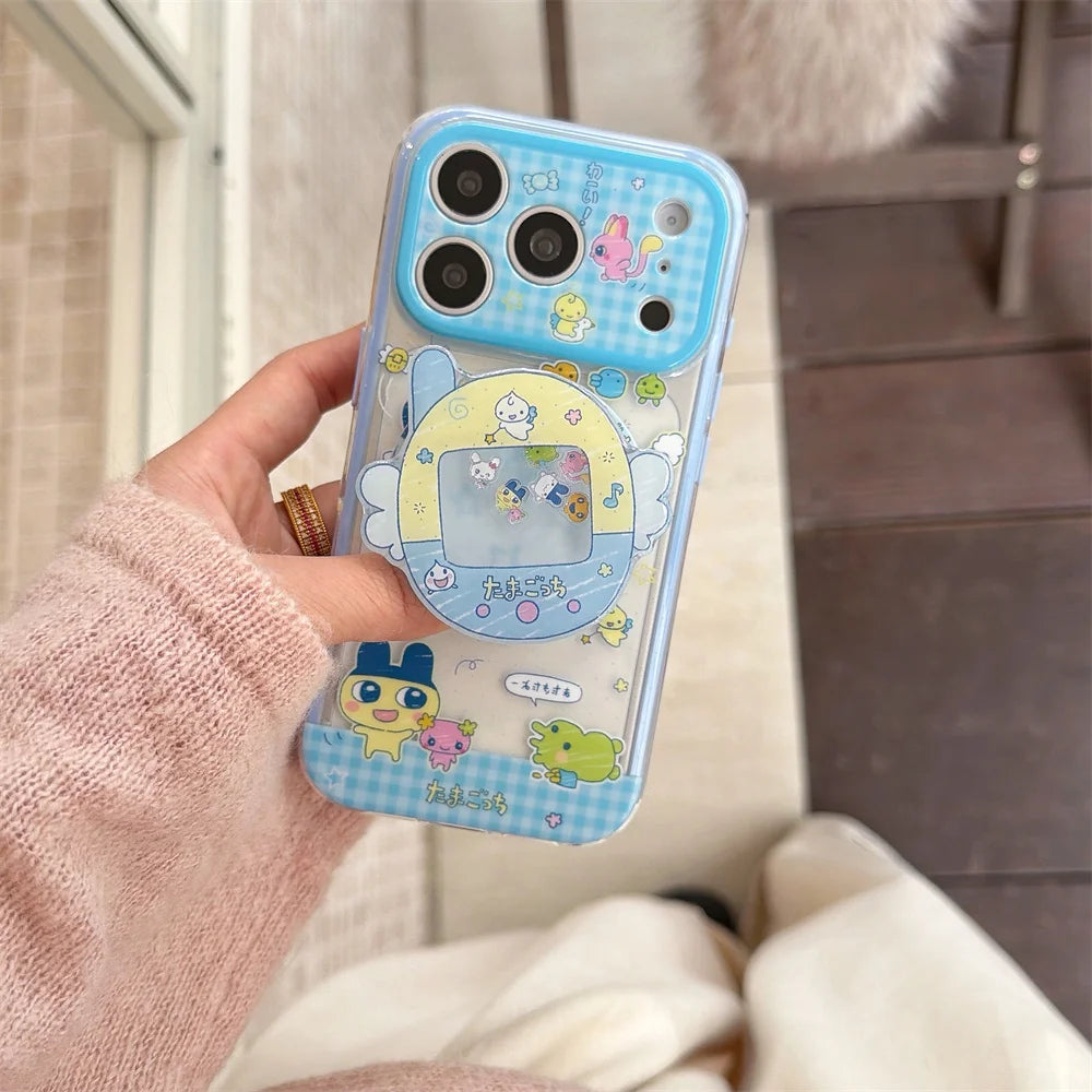 Funny Cartoon Plaid Magnetic Phone case  for iPhone 17 Pro 15 14 13 17 Max 16 Pro Max Cover With Magsafe Rocker Stand Cute Cases