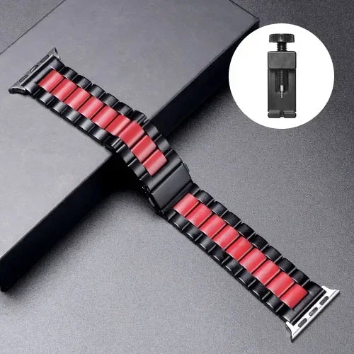 Stainless Steel Strap For Apple Watch Ultra 4 3 2 49 45 41 40 46 38 42 44mm Metal band Bracelet For iWatch Series SE 11 12 9 8 7