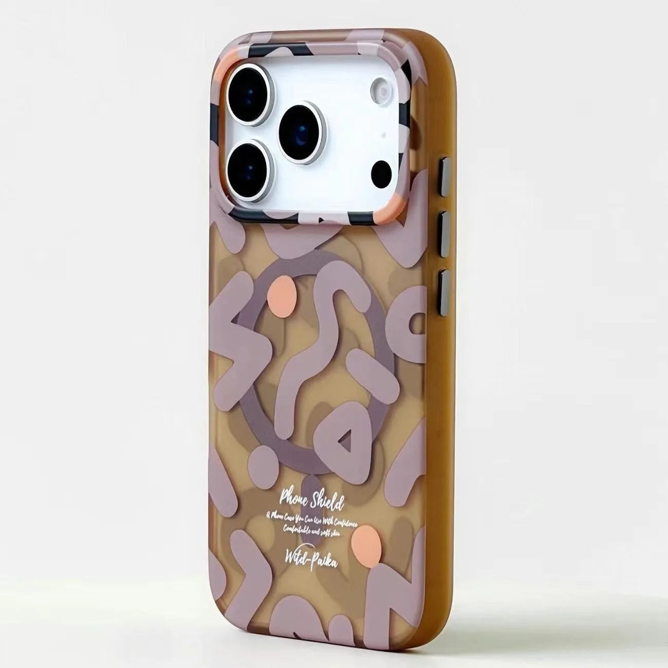 Creative Doodle Magnetic Wireless Charging Case for iPhone 17 Air 16 15 14 13 12 Pro Max 11 Matte Shockproof for Magsafe Cover