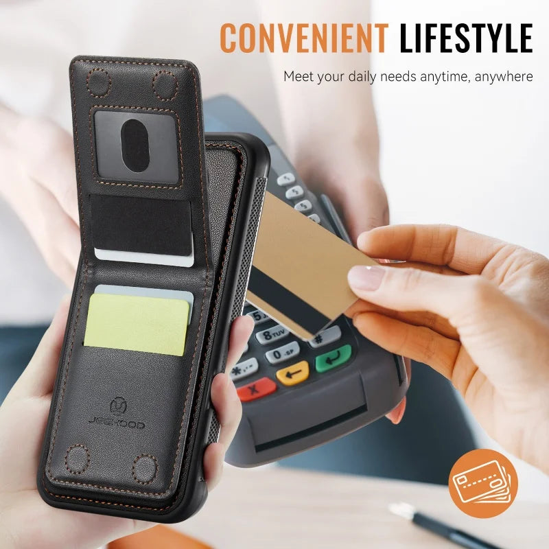 2 In 1 Detachable Leather Flip Wallet Phone Case for Google Pixel 11 Pro 10 10A  XL 9A 9 Kickstand Cards Holder Cover Hoesje Bag