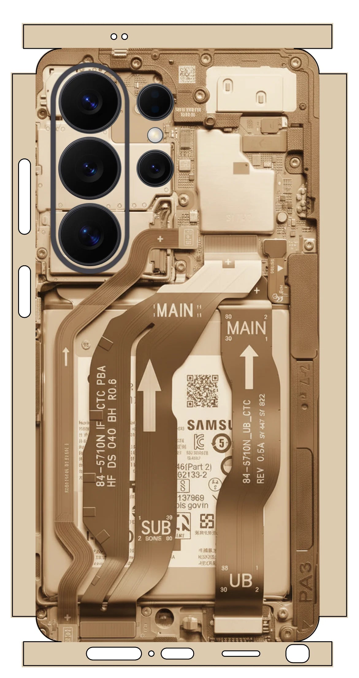 MIX002 Skins Grain Film Wrap Phone Back Sticker For SAMSUNG Galaxy S25 S26 Ultra S24 Plus S22 Ultra S22 S21 FE Film