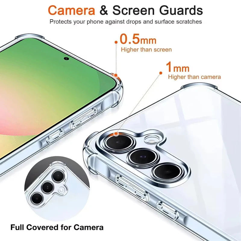 Shockproof Case For Samsung Galaxy A57 A56 A55 A37 A54 A17 A36 A26 A16 5G A15 A35 A25 A34 A14 A24 A33 A53 A13 A32 A52 A12 Cover