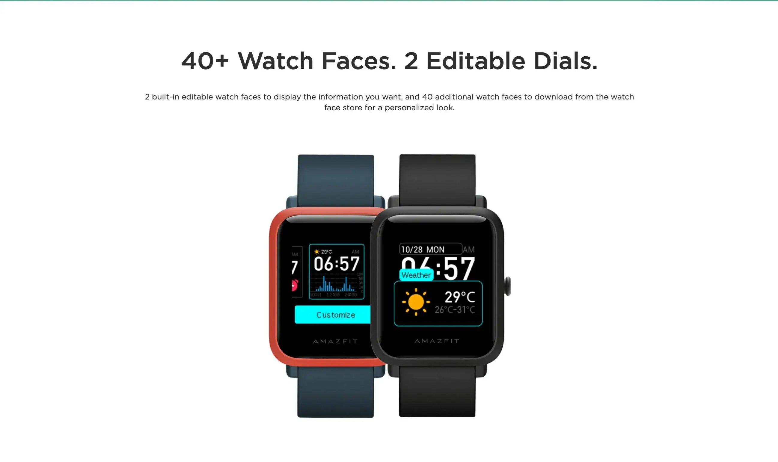 Amazfit SmartWatch Bip S GPS GLONASS 31g Feather-Light Body Bluetooth Heart Rate Measurement Sports Watch Used 90-95 New No Box