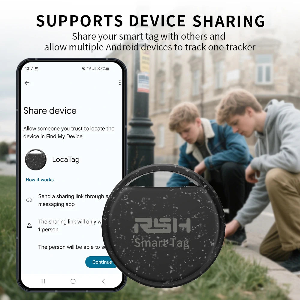 RSH 5pcs Security Anti-Loss GPS Tracker Android Locator for Xiaomi Global Postioning Kids Bag Wallet Car Finder Google Certified
