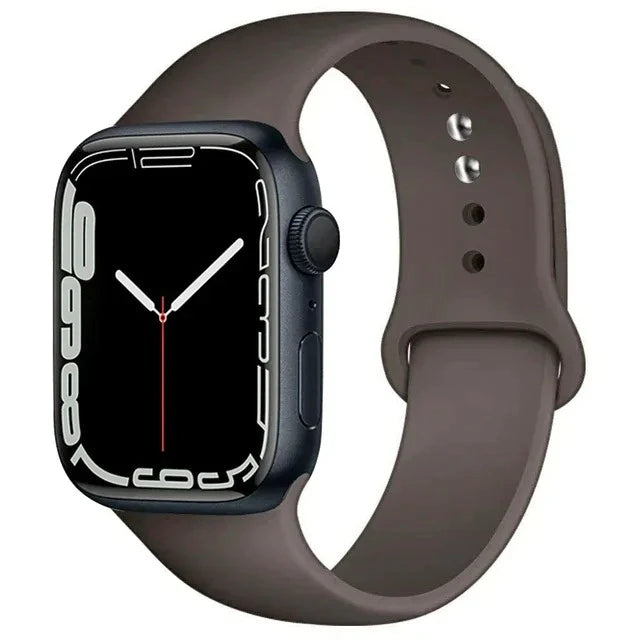 Silicone Sport Strap For Apple Watch Series11 10 9 8 7 6 5 SE Ultra3 Bracelet For Apple Watch 44mm 45mm 49mm 46mm 38/40/41/42 mm