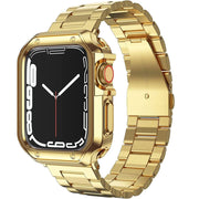 Stainless Steel Watch Strap For Apple Watch Band 49mm 46mm 44 45 41 40mm Metal Band For iwatch Series 10 9 8 7 6 Shockproof Case