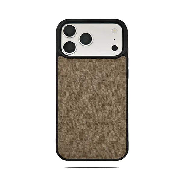 Simple Solid Color Leather Phone Cover For iPhone 17 16 15 Pro Max Business Office Style Case
