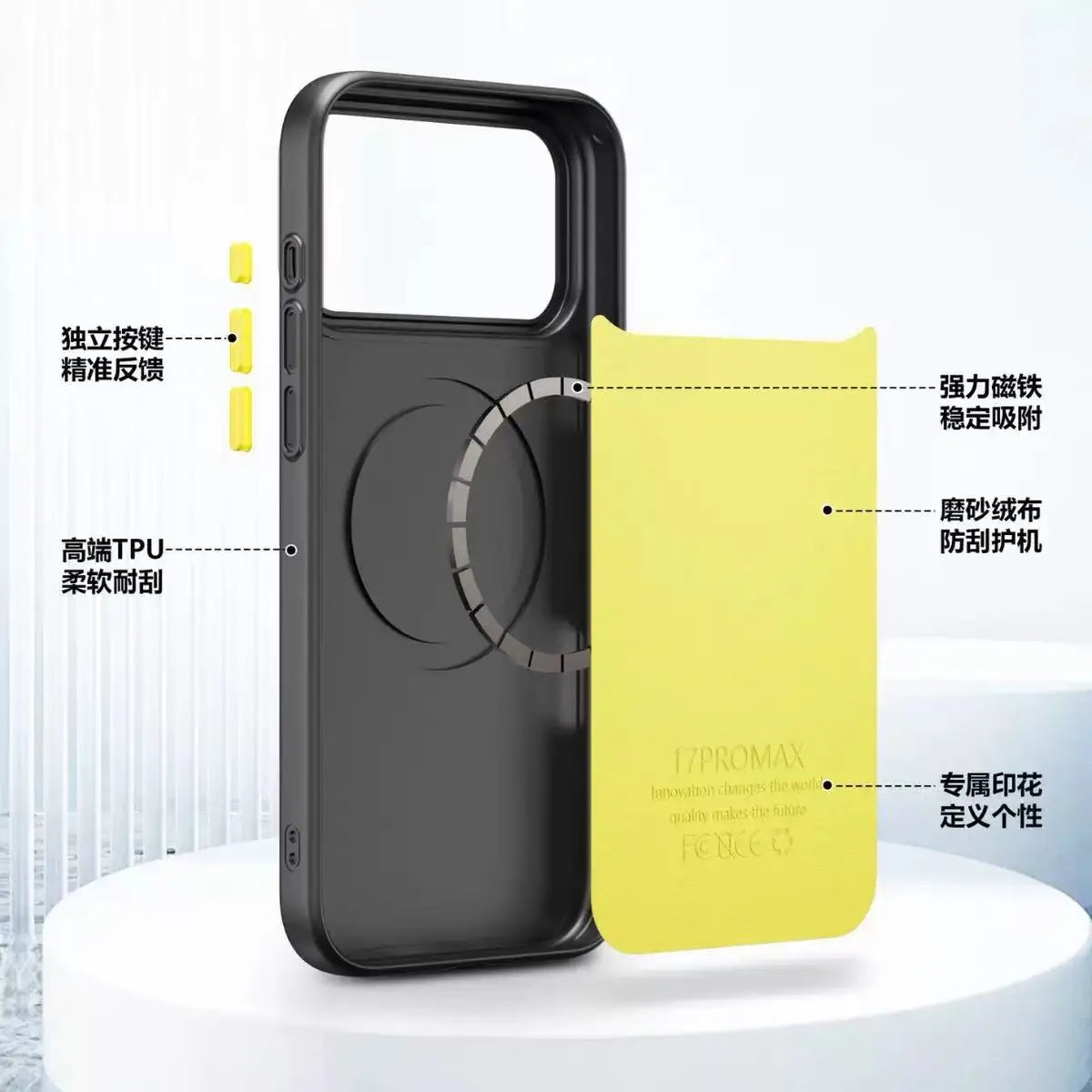 Magnetic Solid Color Protective Case For iPhone 17 16 15 14 13 Pro Max For Magsafe Official Website Camera Button Matte Cover