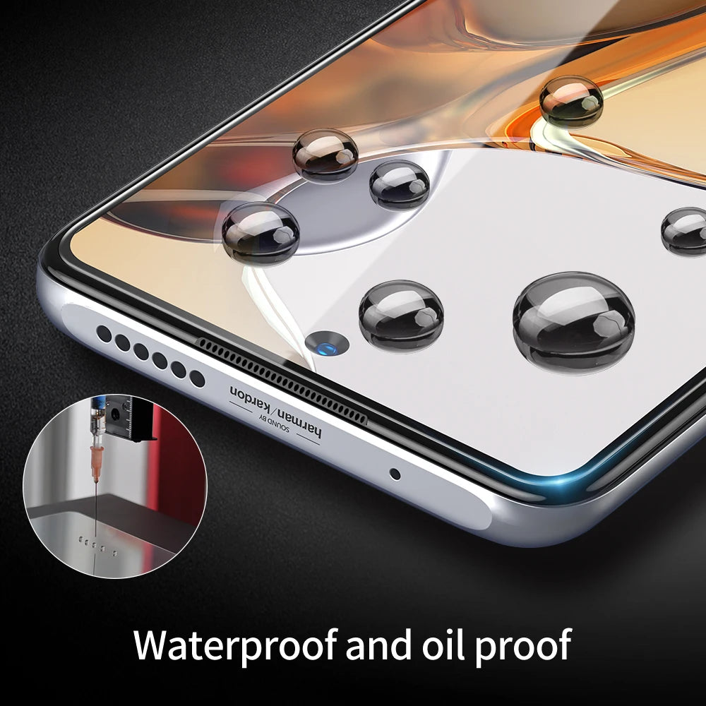 SmartDevil HD Tempered Glass For Xiaomi mi 11T Pro Glass For Xiaomi mi 11T Screen Protector Easy Install With Repair Liquid