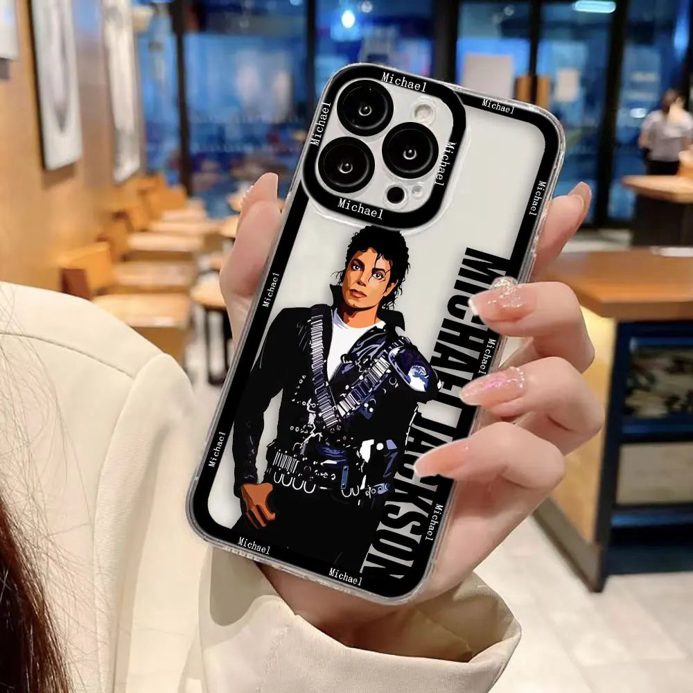 Dancer m-Michael j-Jackson Clear Phone Case For Samsung Galaxy S26 S25 S24 S23 S22 S21 S20 FE PLUS ULTRA EDGE Case Cover Shell