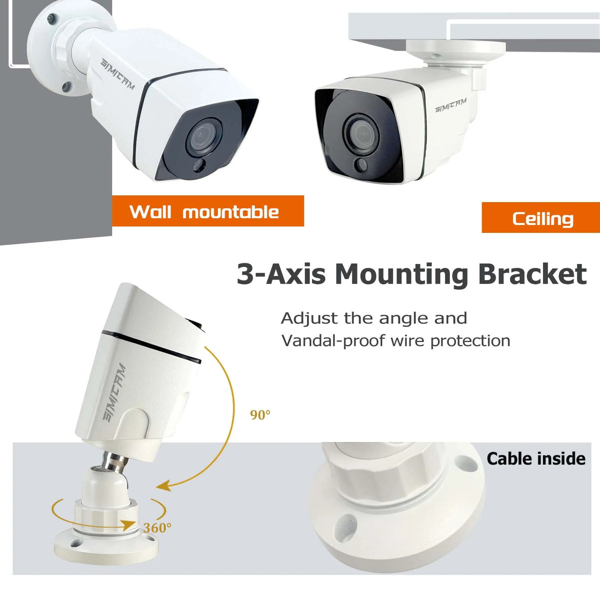 HD 720p/1080p AHD Analog Security Camera Night Vision DVR CCD For Outdoor Indoor Waterproof Home Office CCTV Surveillance Camera