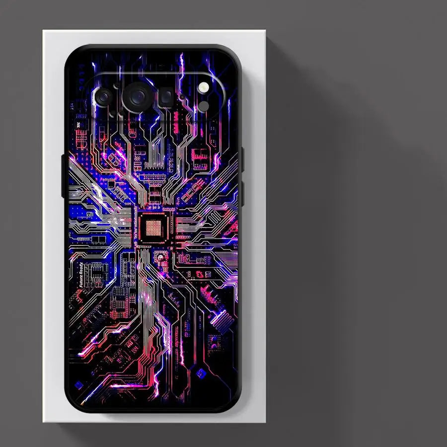 Retro Circuit Board Funda Phone Cover Case for Google Pixel 10A 9a 6a 6 7 8 Pro 8a 10 9 Pro XL 7a
