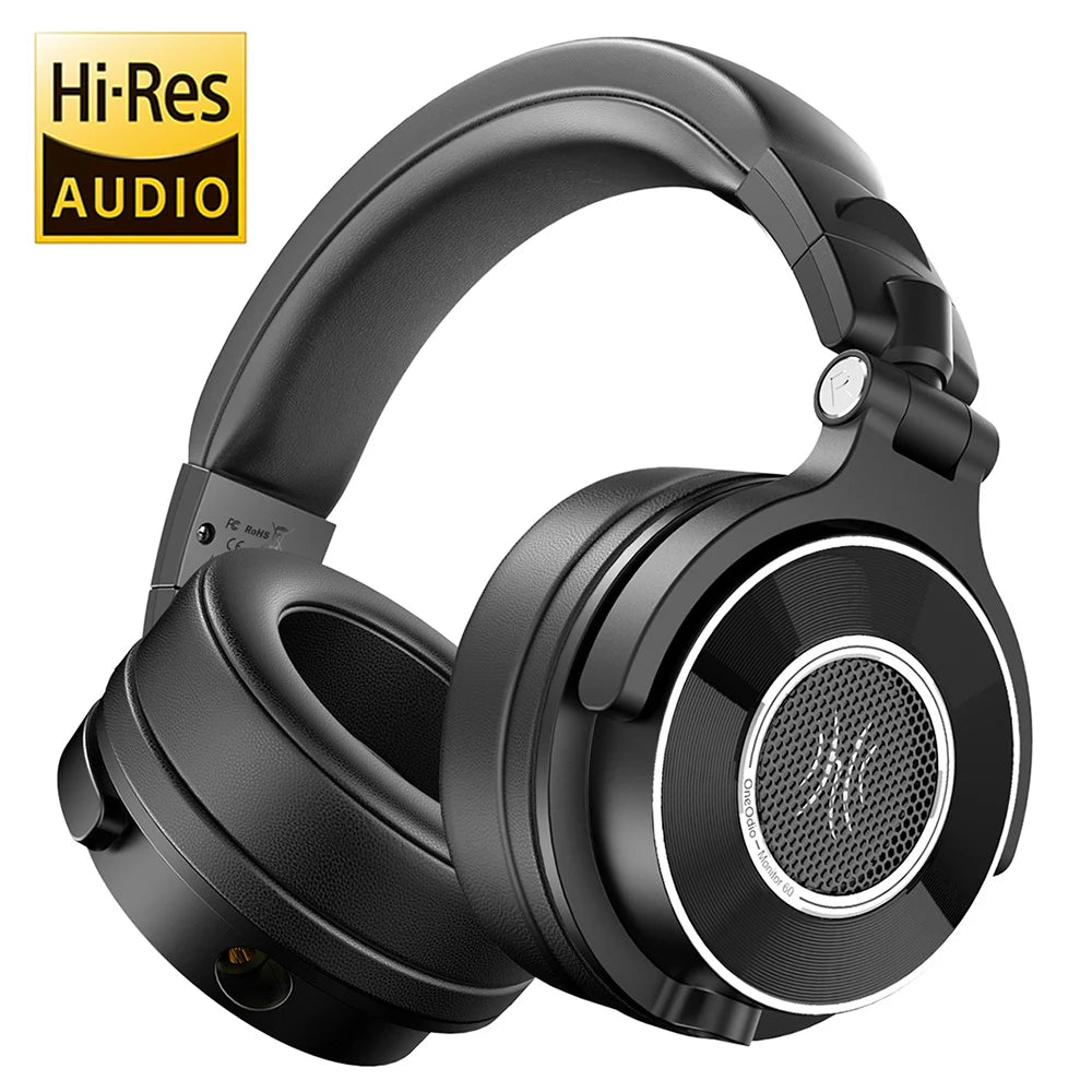 Oneodio Monitor 60 Wired HiFi Headphones Professional Studio DJ Headphones Stereo Over Ear Headset With Hi-Res Audio Microphone