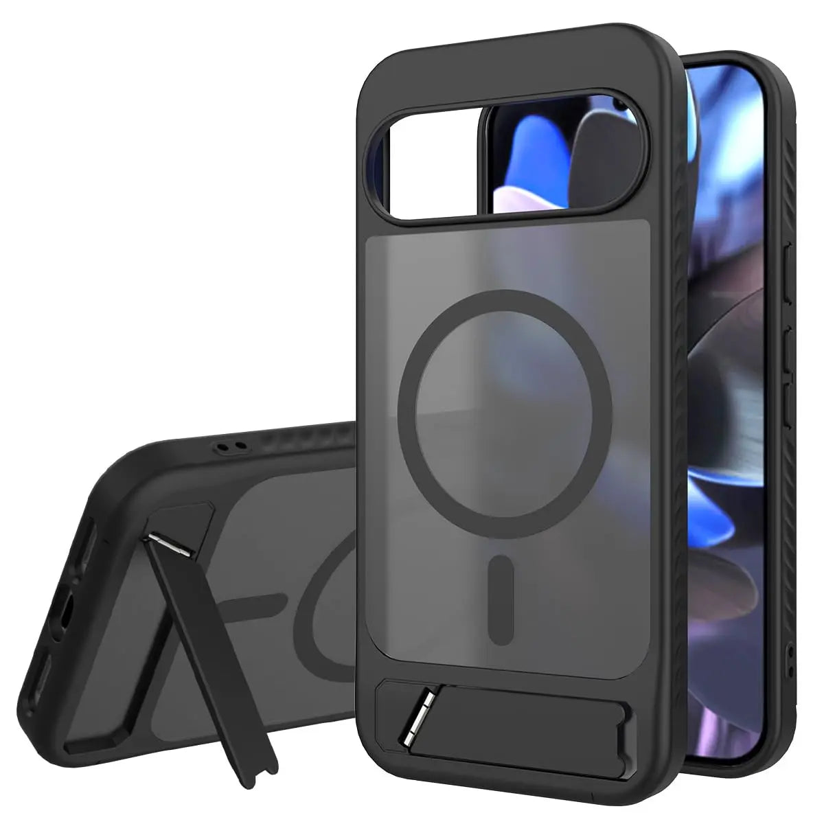 Invisible Bracket Stand Holder for Magsafe Case For Google Pixel 10A 9 10 Pro XL Magnetic Wireless Charge Slim Matte Hard Cover