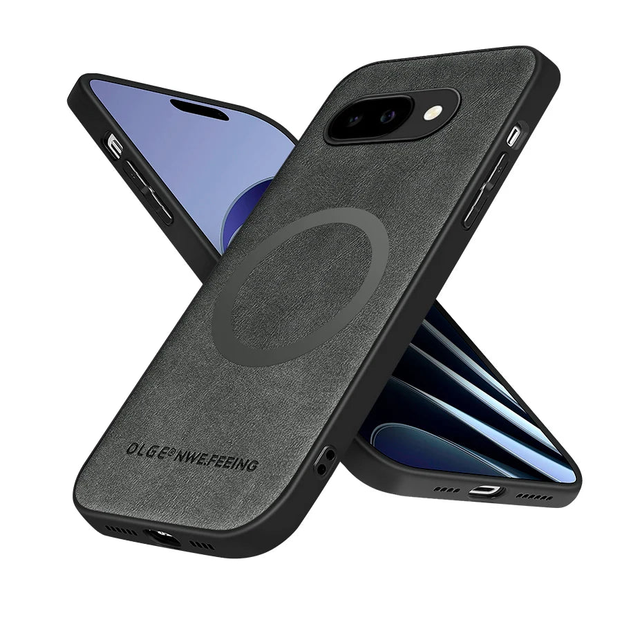 For Magsafe Leather Phone Cases for Google Pixel 7 7A 8 8A 9 9A 10 10A 11 Pro XL Magnetic Wireless Charging Protective Cover