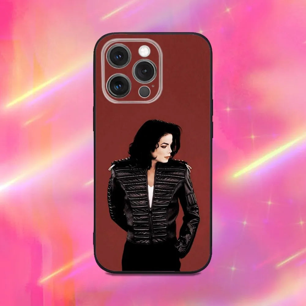 Singer M-Michael J-Jackson Phone Case For iPhone 17 16 15 11 12 14 13 Pro Max Mini X XR 7 Plus 17E Air Shockproof Cover Fundas
