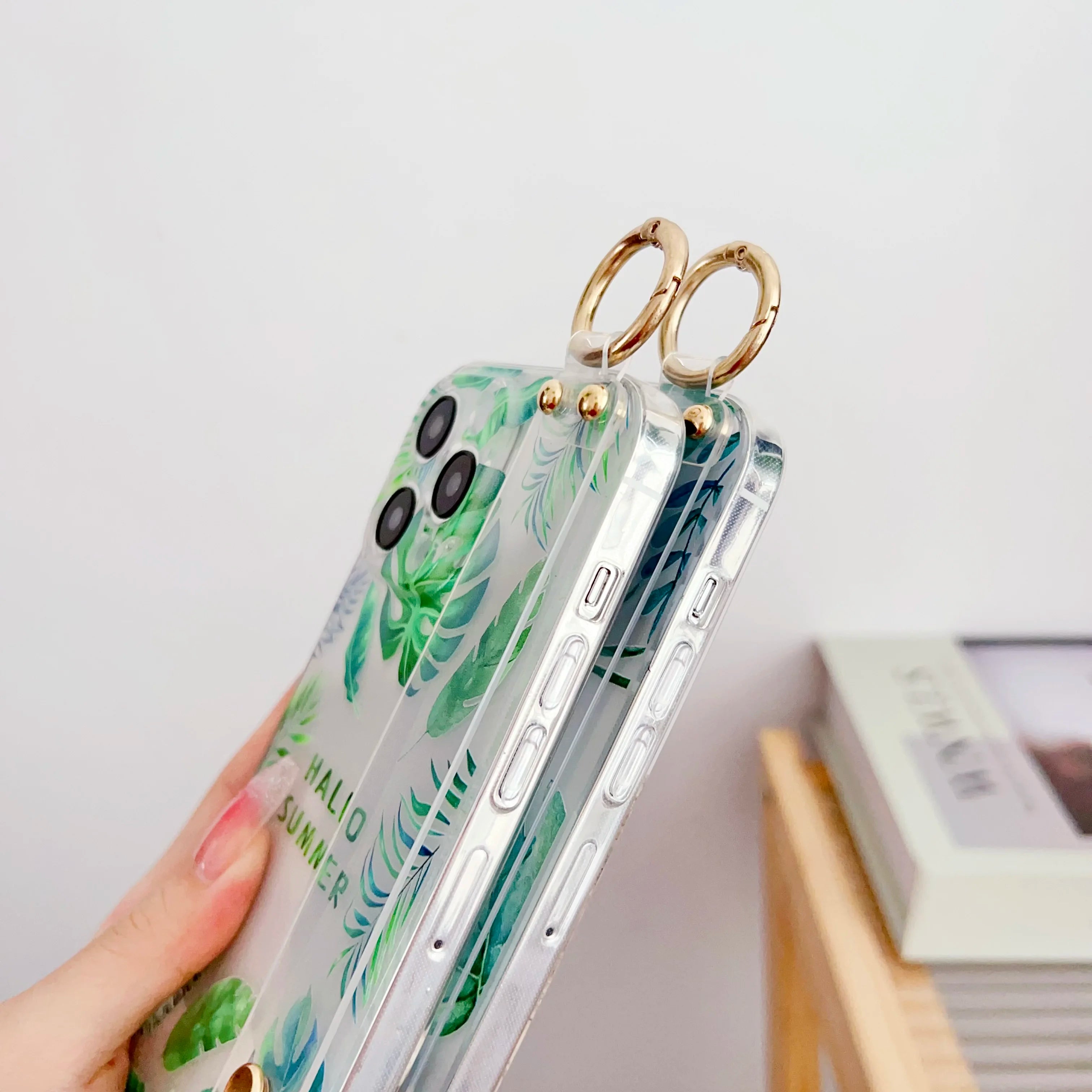 For Samsung Galaxy S20 S21 S22 S23 S24 S25 Plus Ultra FE Edge Rainforest Trees Case Wrist Strap