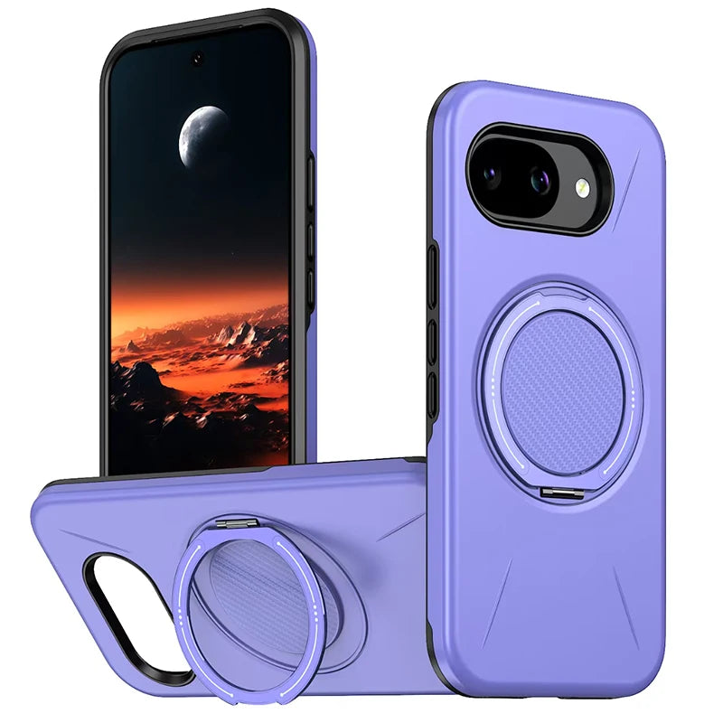High Quality Solid Color Frosted Invisible Bracket For Magsafe Magnetic Phone Case For Google Pixel 10 9 Pro XL 10A Back Cover