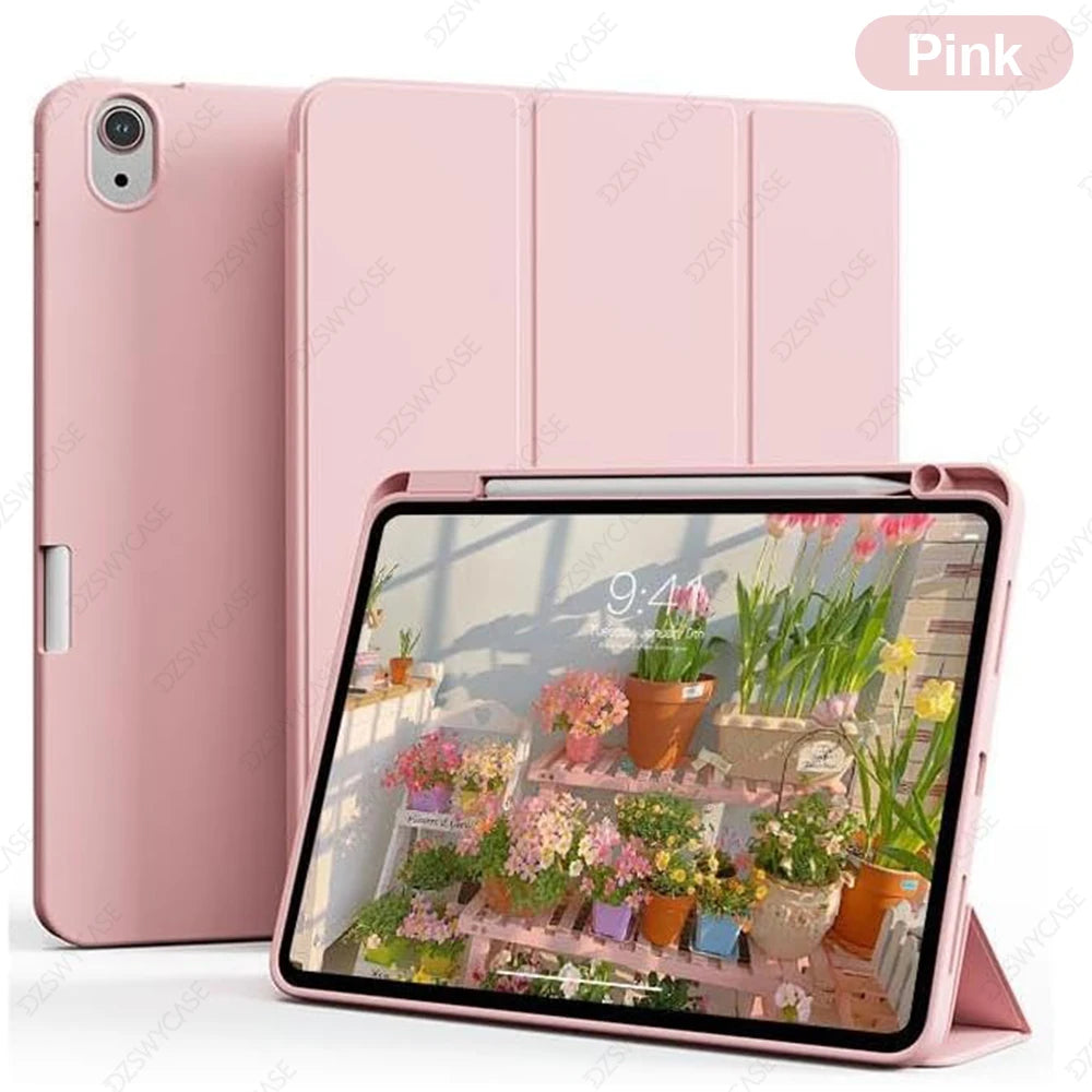 Case for iPad Air 11 M4/M3/M2 (2026/2025/2024), iPad Air 5/4 (2022/2020 5th/4th Generation 10.9-Inch), with Pencil Holder Cover