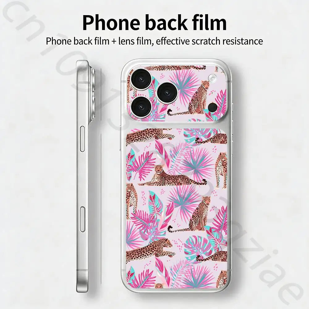 FlowER For iPhone 17 pro Max 17 pro Full Cover Decal Skin Wrap 3D Colorful Rear Protective Sticker Film