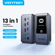 Vention Smart Screen 13 in 1 8K@30Hz USB C MST Docking Station Hub Triple Monito USB 3.2 10Gbps for MacBook Pro Windows Laptop