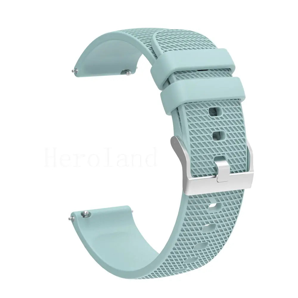 Premium Silicone Watchband WatchStrap Silicone Bracelet Quick Release Rubber Strap WristBand 18mm 20mm 22mm Width Replacement