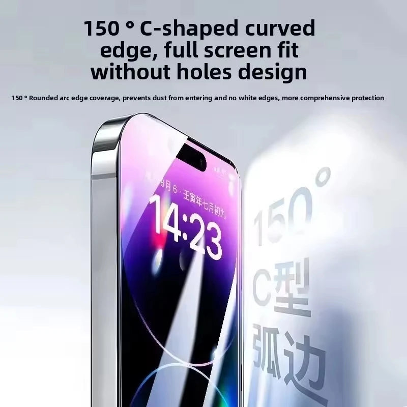 1-5PCS Dust Free Installation High-Definition Tempered Glass For iPhone 18 17 Pro Max Air 16 15Pro 14 Plus 13 12 Mini 11 XR XS X