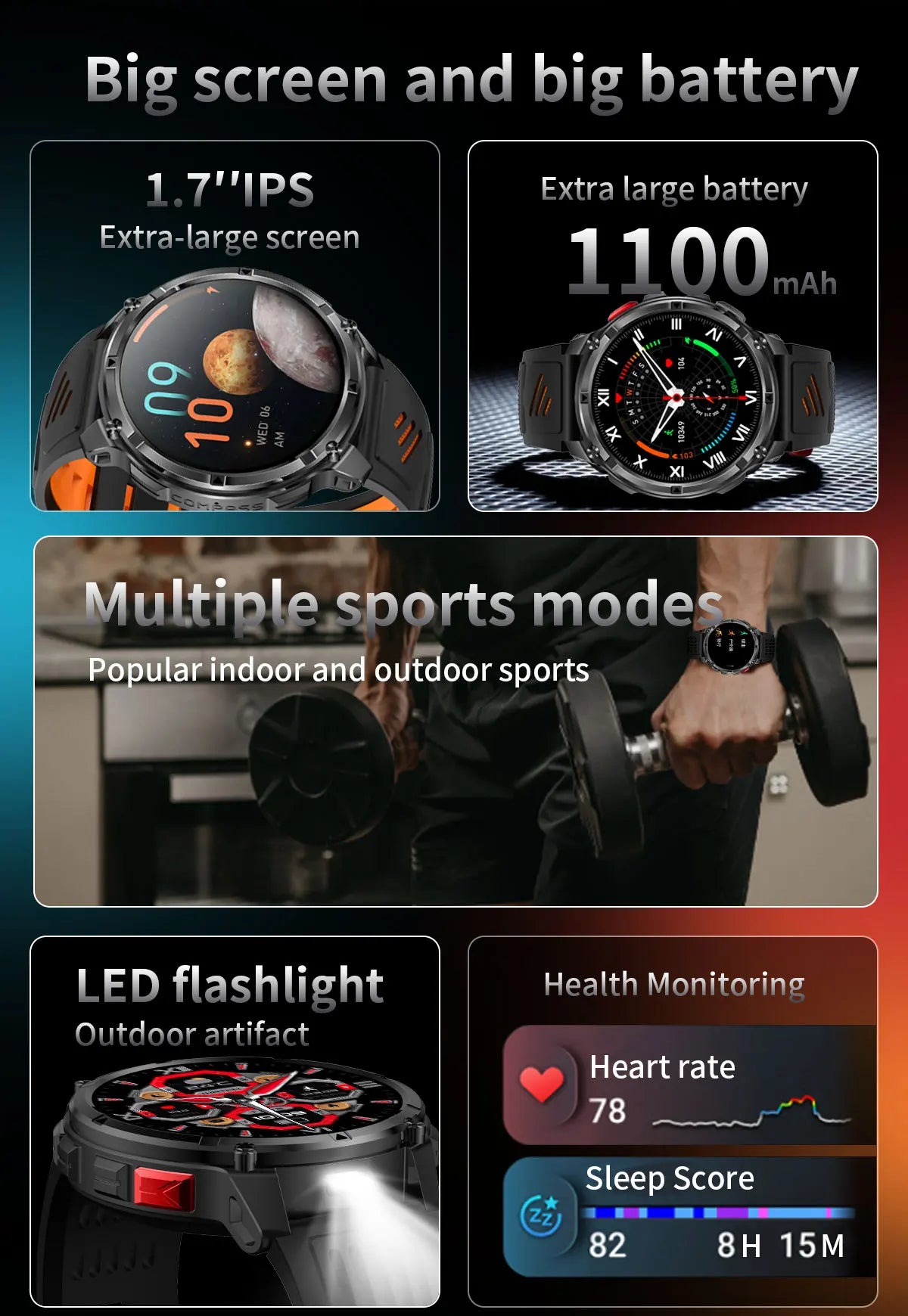 2026 New T-Rex3 Pro GPS Sports 1100mAh Smartwatch Men 120-Day Standby Clock Rugged Outdoor Sport 10ATM Waterproof Call Watches