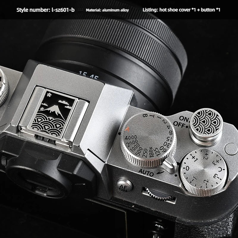 Camera Hot Shoe Cover Hot Shoe Protector Dustproof Metal for Fujifilm XS10 XM5 XE4 XT5 XT30II XH2S XA7 X100VI XT50 ZFC