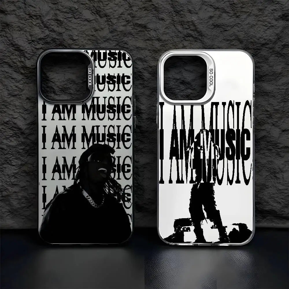 P-playboi Carti I AM MUSIC Phone Case For IPhone 17 16 15 14 13 12 11 Pro Max Air Multicolor Matte Laser Metallic Aurora Funda