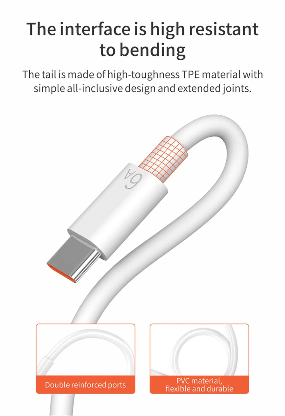 USB Fast Charger 66W Fast Charging QC3.0 EU/US Plug Wall Adapter 6A USB To Type C Cable For Huawei Mate 50 60 Nova 10 Honor 100
