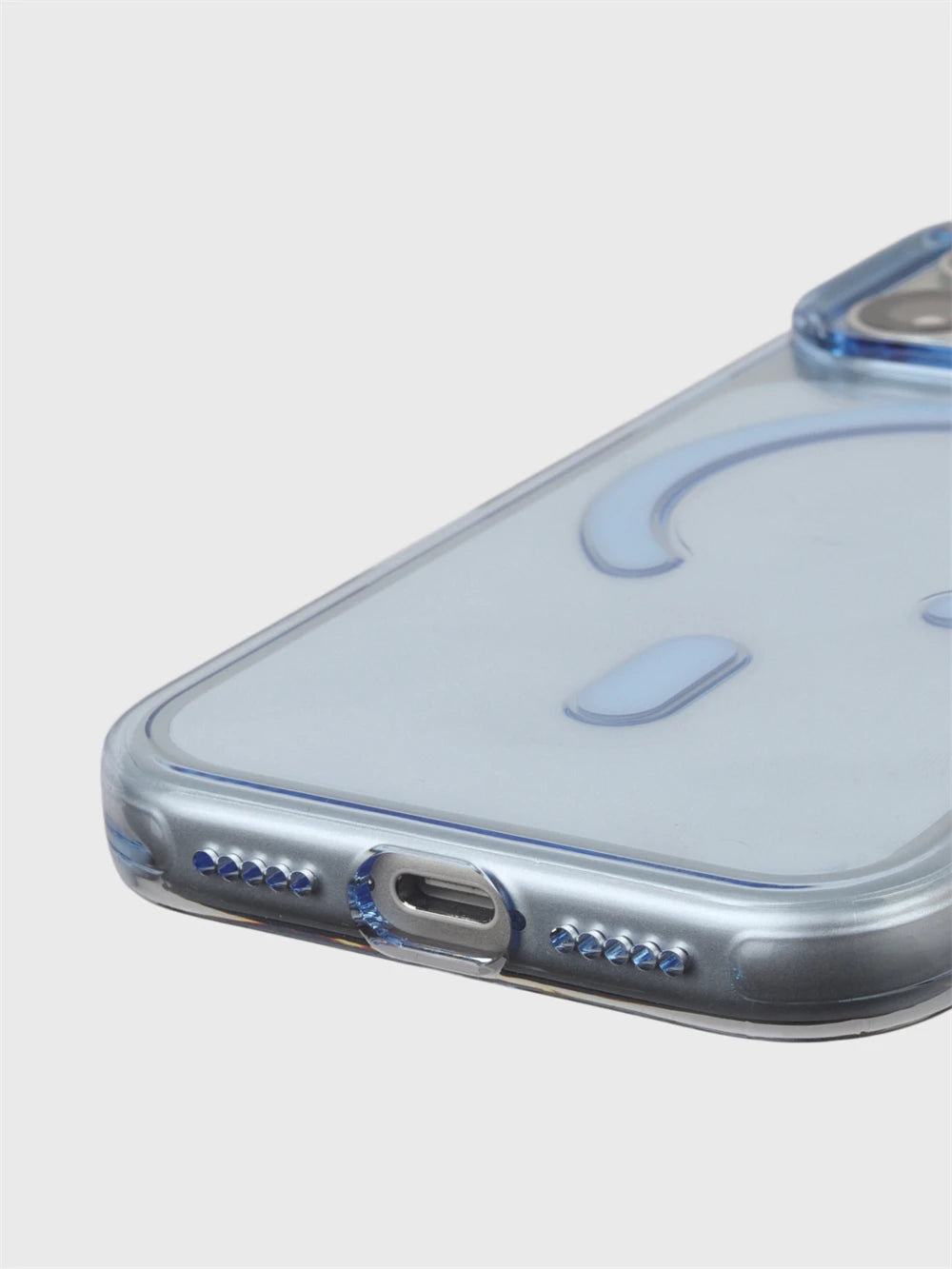 Luxury Transparent Magnetic Bumper Case For iPhone 18 17 16 Pro Max For Magsafe Wireless Charge Camera Button Clear Cover Shell