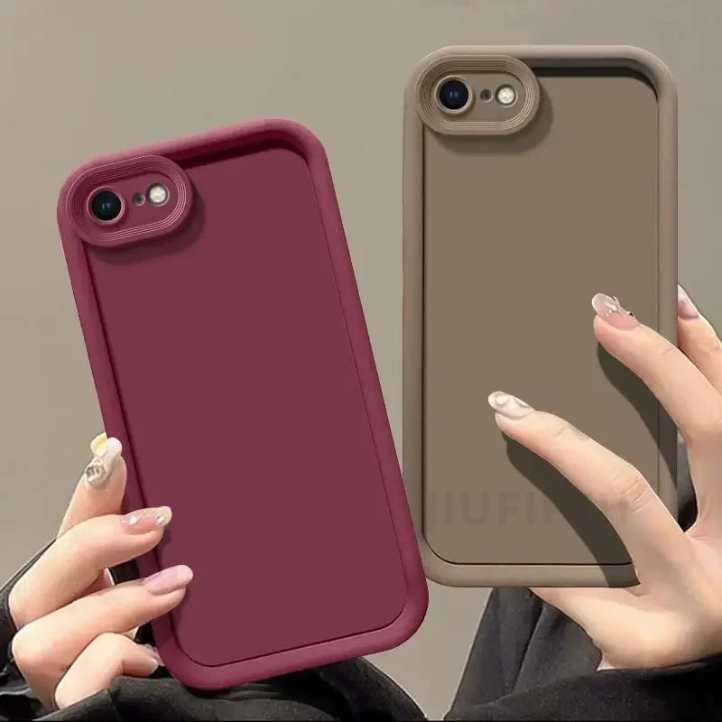 For iPhone 5 Case For Apple 6 6S SE 2016 7 Plus 8 P Plus SE2 SE3  SE4 2024 16E 16 E Silicone Phone Bumper TPU Soft Cover Fundas