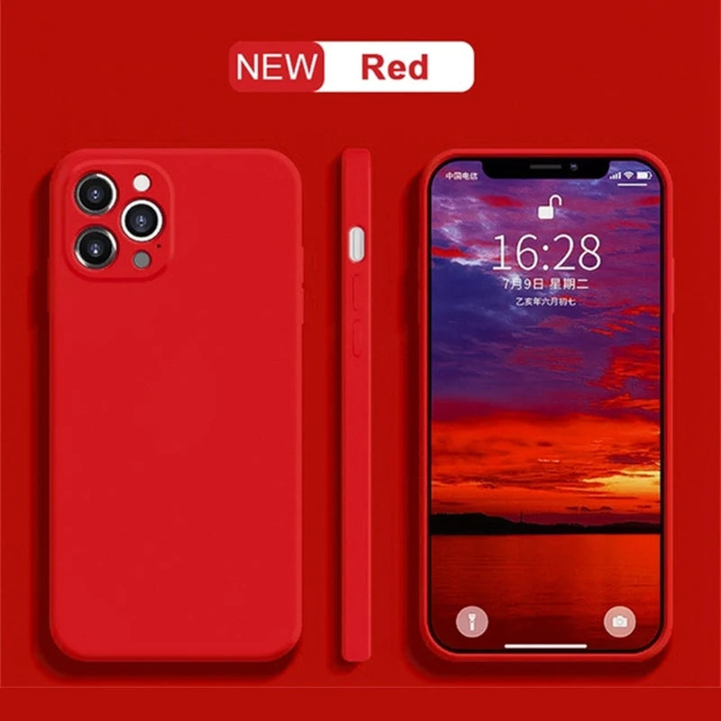 New Yellow iphone Case For Apple iPhone 17 16 15 14 13 12 11 Pro Max 12 13 Mini X XR XS SE 14 15 16 Plus Liquid Silicone Cover