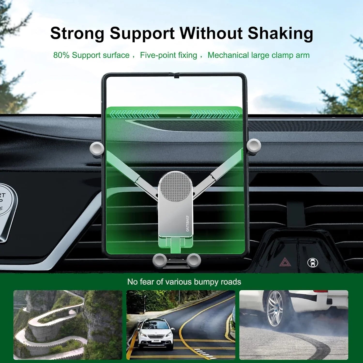 Eary Car Phone Tablet Holder Mount Air Vent Gravity Automobile Stand for iPhone 17 16 iPad Mini Samsung Galaxy Z Fold 7 6 5 S25