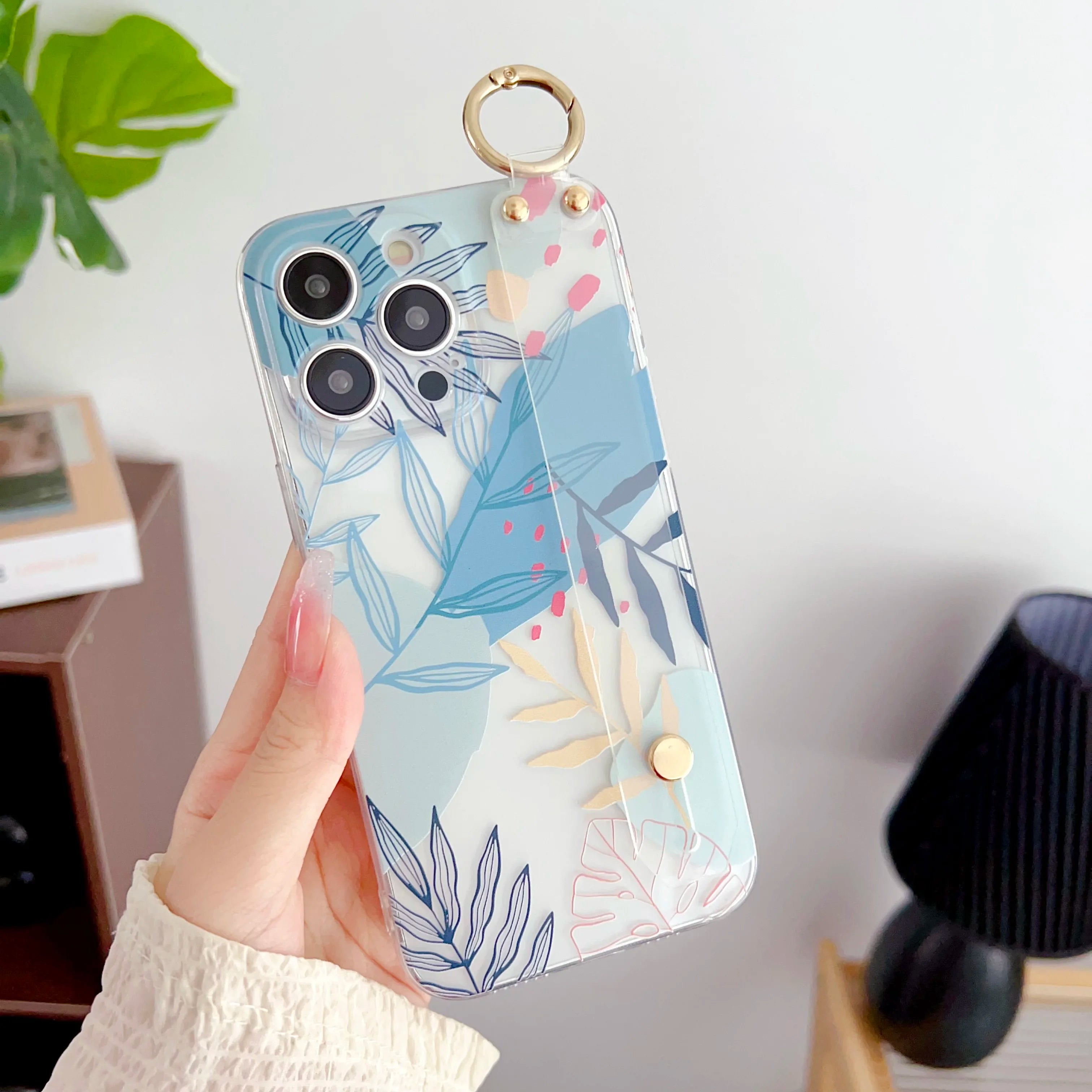 For Samsung Galaxy S20 S21 S22 S23 S24 S25 Plus Ultra FE Edge Rainforest Trees Case Wrist Strap